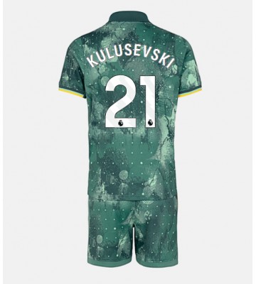 Tottenham Hotspur Dejan Kulusevski #21 Tercera Equipación Niños 2024-25 Manga Corta (+ Pantalones cortos)